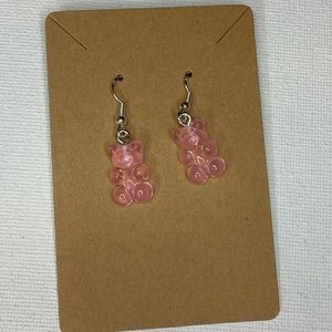 Pink Gummy Bear Earrings